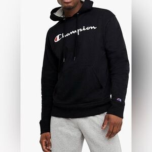 Champion men’s black hooded sweatshirt
